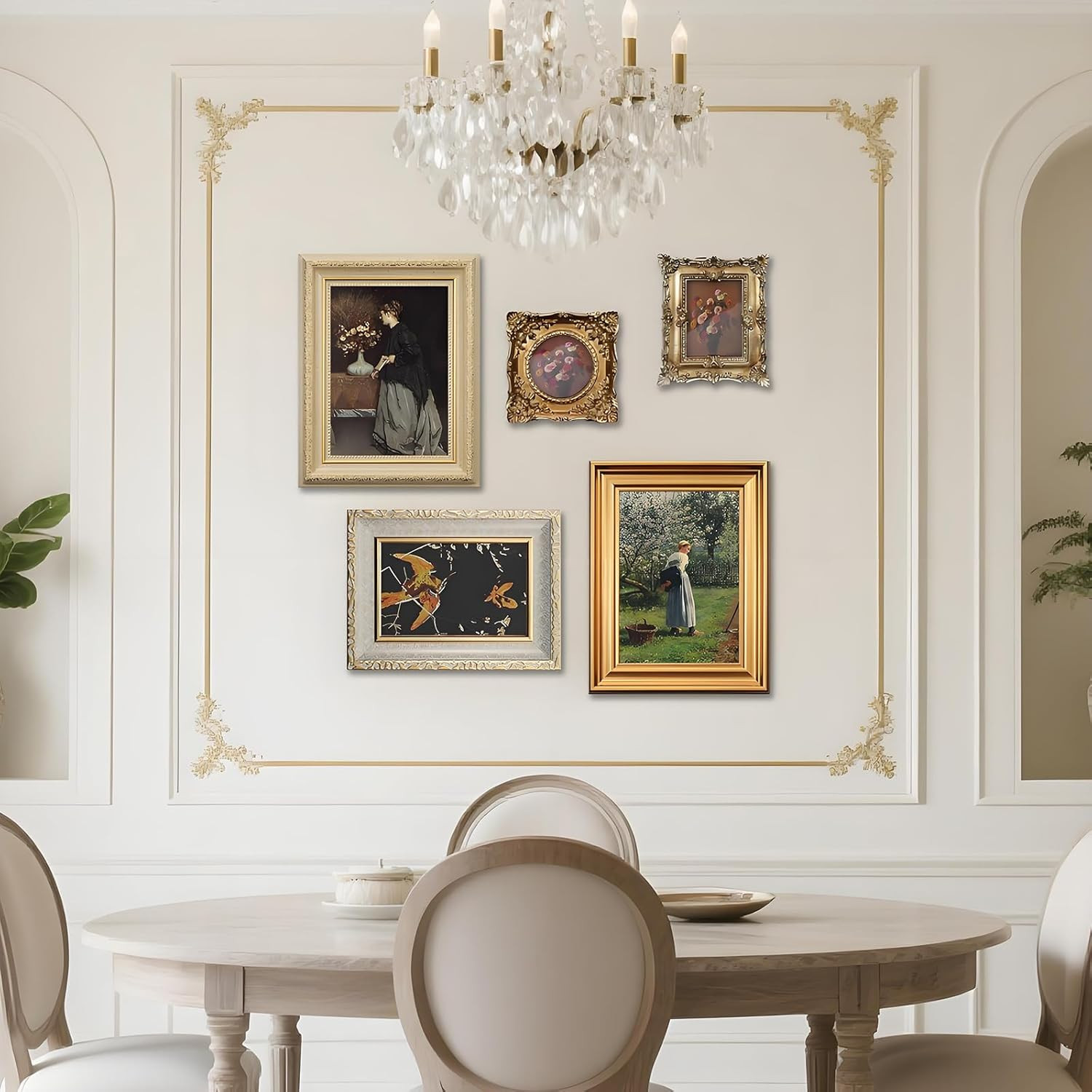 10 Pack Vintage Picture Frames for Wall or Tabletop – Ornate Décor Set