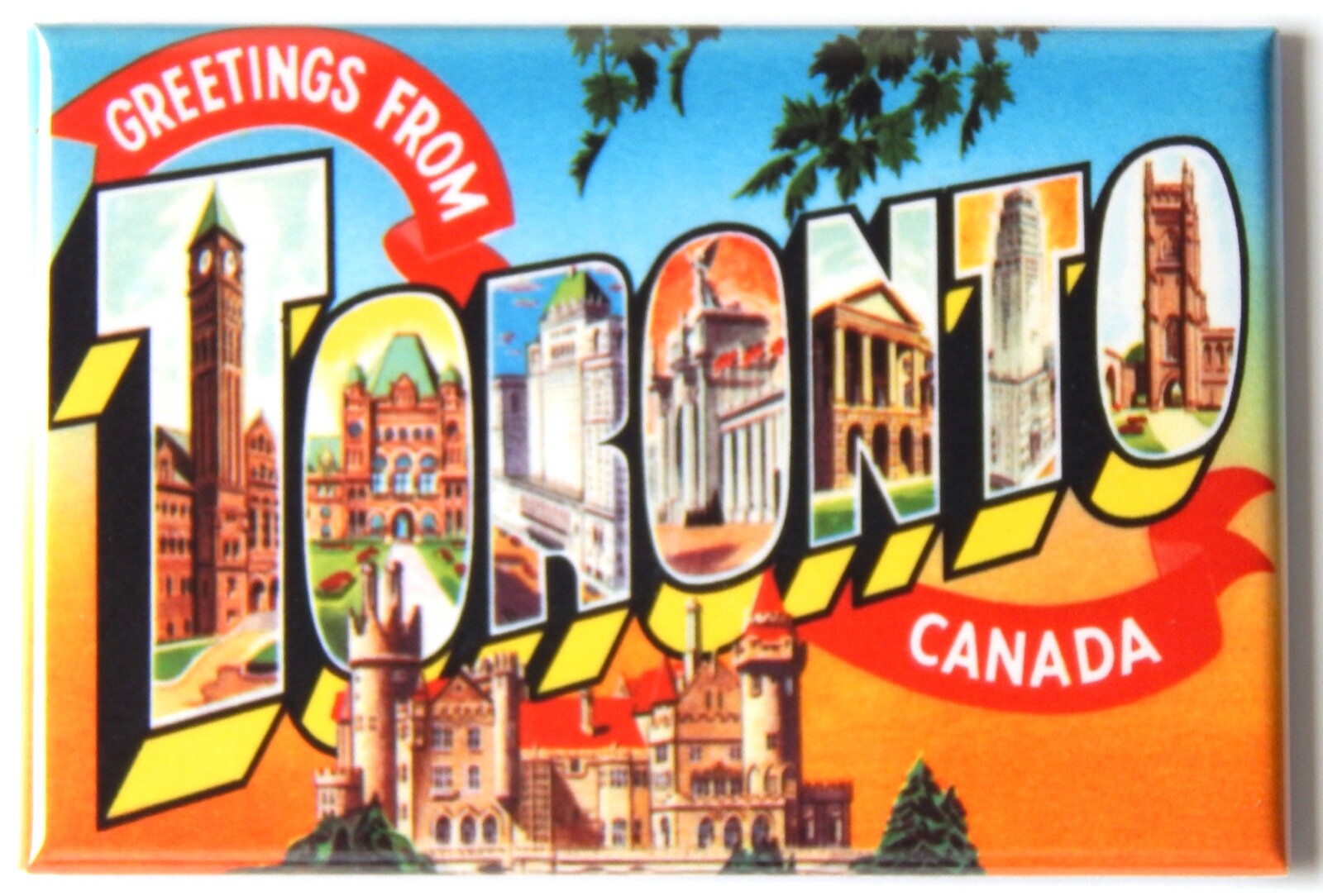 Greetings from Toronto Canada FRIDGE MAGNET travel souvenir “style B”