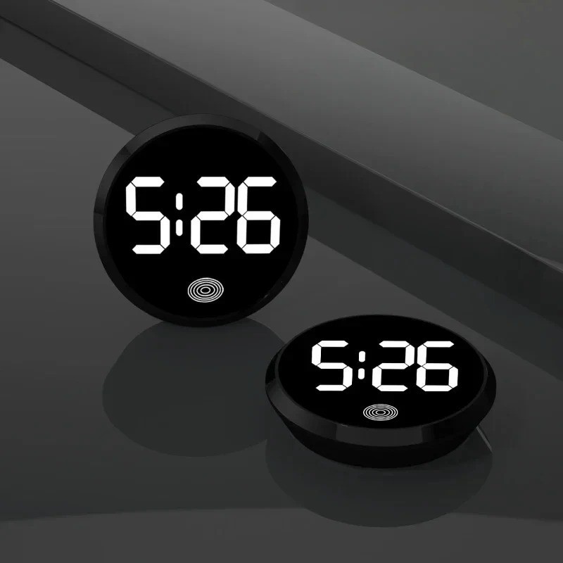 Car Dashboard Digital Clock Mini Electronic Vehicle Dash Clock LED Display