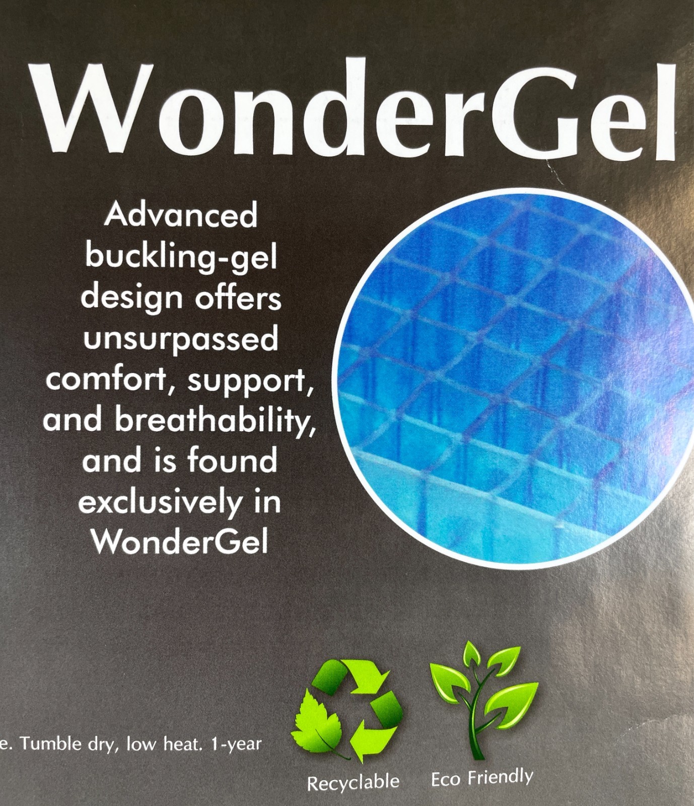 WonderGel Original 1.25″ Seat Cushion (NOS, Sealed)