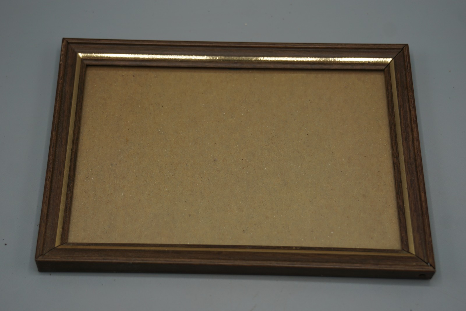 Vintage Dark Wood Gold Trim Photo Picture Frame 5×7 Desk Wall Display Horizontal