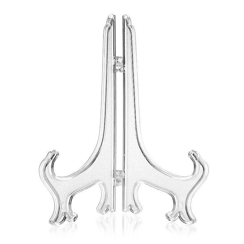 6× Acrylic Easel Stand Display Stand Plate Holder for Display Photo 3 Size USA
