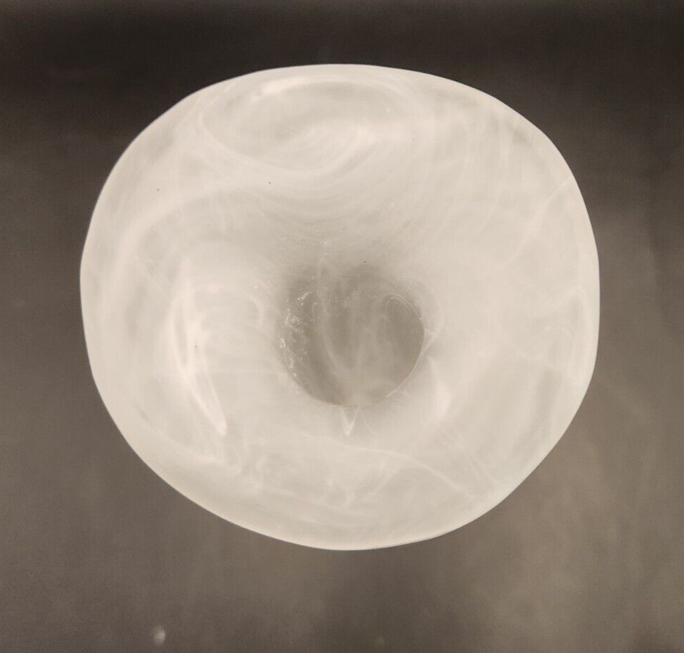 Hand Blown Frosted Glass Vase: Centerpiece for Any Room