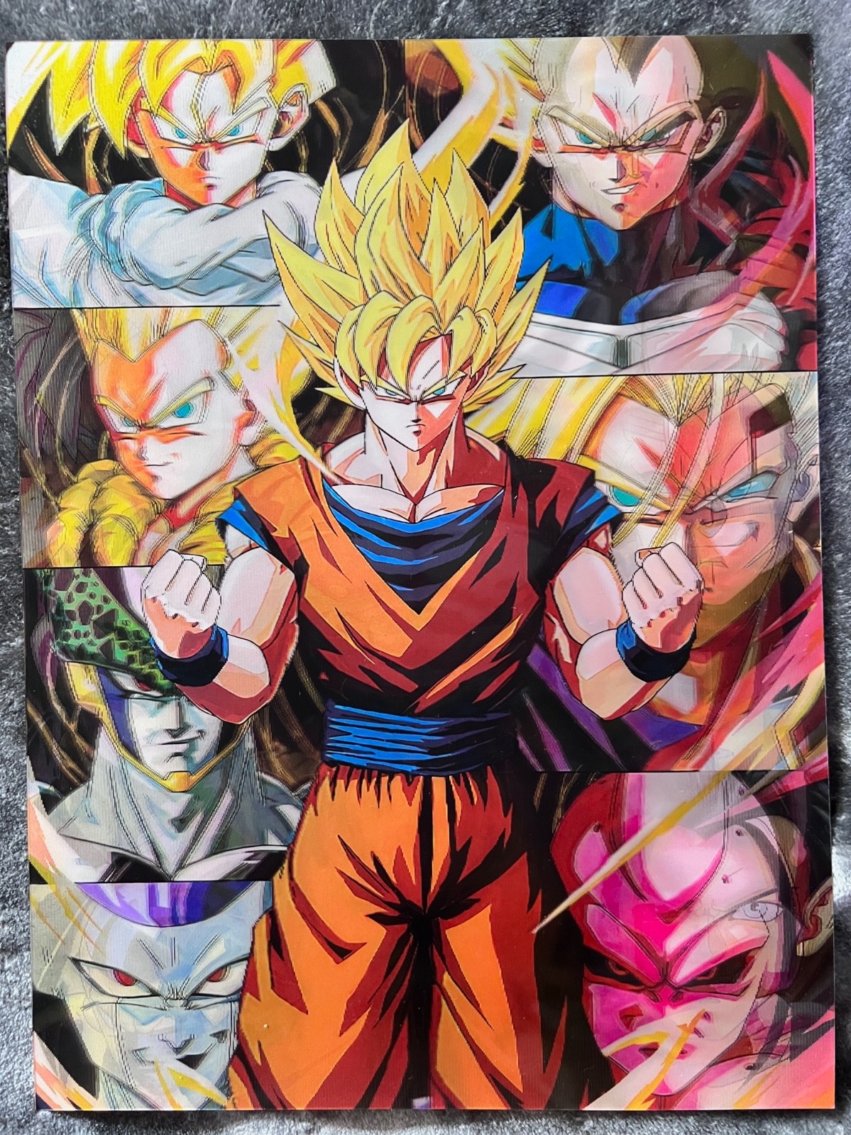 Goku,3D Lenticular Effect- Anime Dragon Ball Z Poster, 3 In One