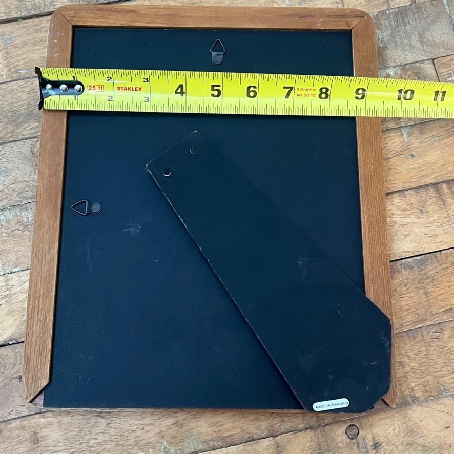 MCM Vtg Rectangular Wooden Picture Frame 8 x 10 in Smooth Finish Free Standing
