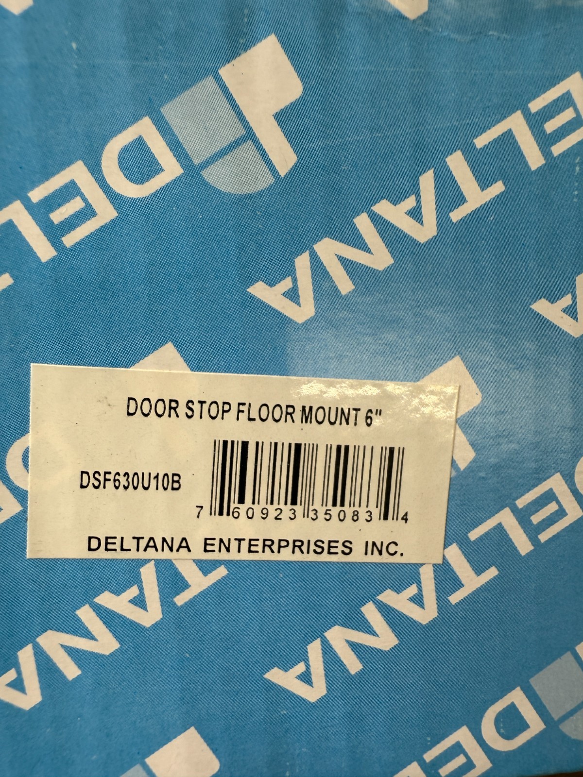 Deltana DSF630U10B 6″ Solid Brass Heavy Duty Door Stop Floor Mount Bumper