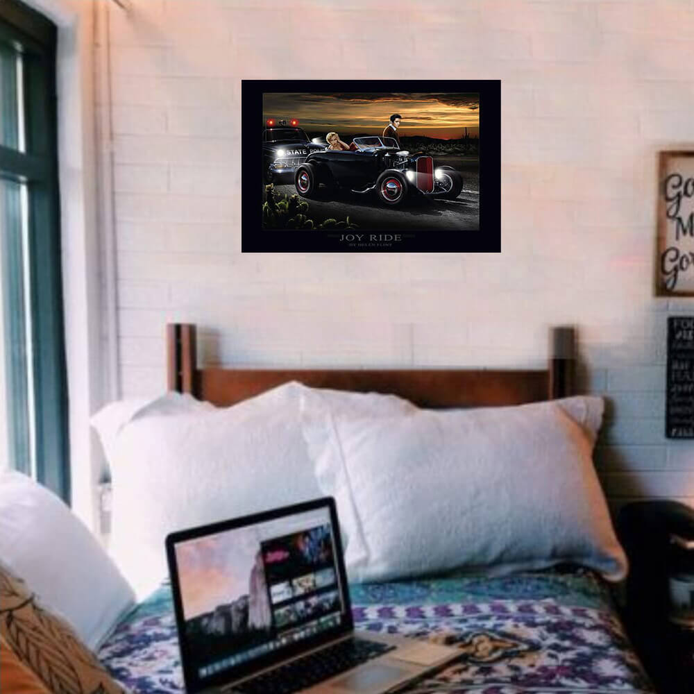 Joyride Elvis & Marilyn: By Helen Flint Poster 36in x 24in