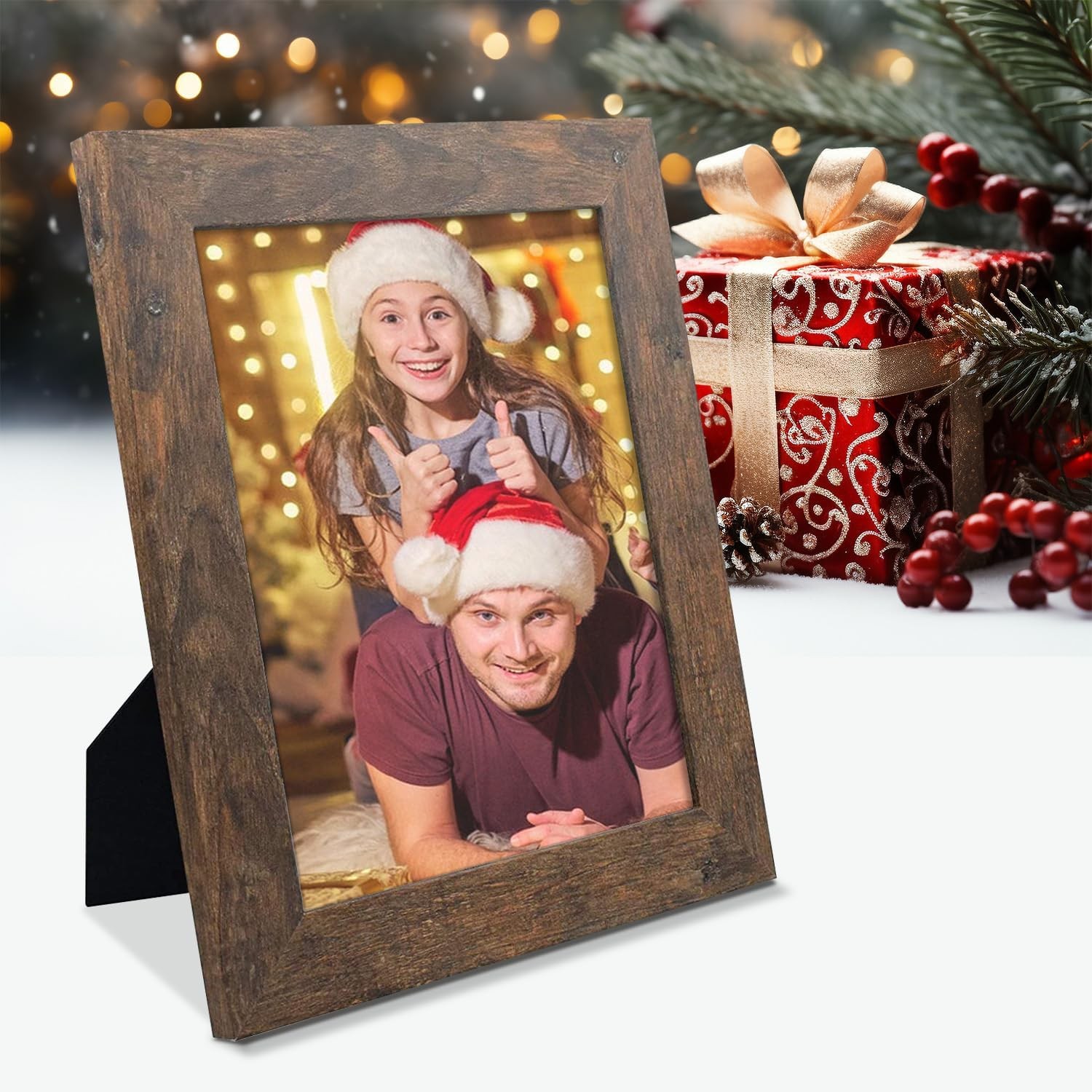 Set of 2 8.5×11 Diploma/Degree Certificate Aluminum Picture Frame Wall Mounting