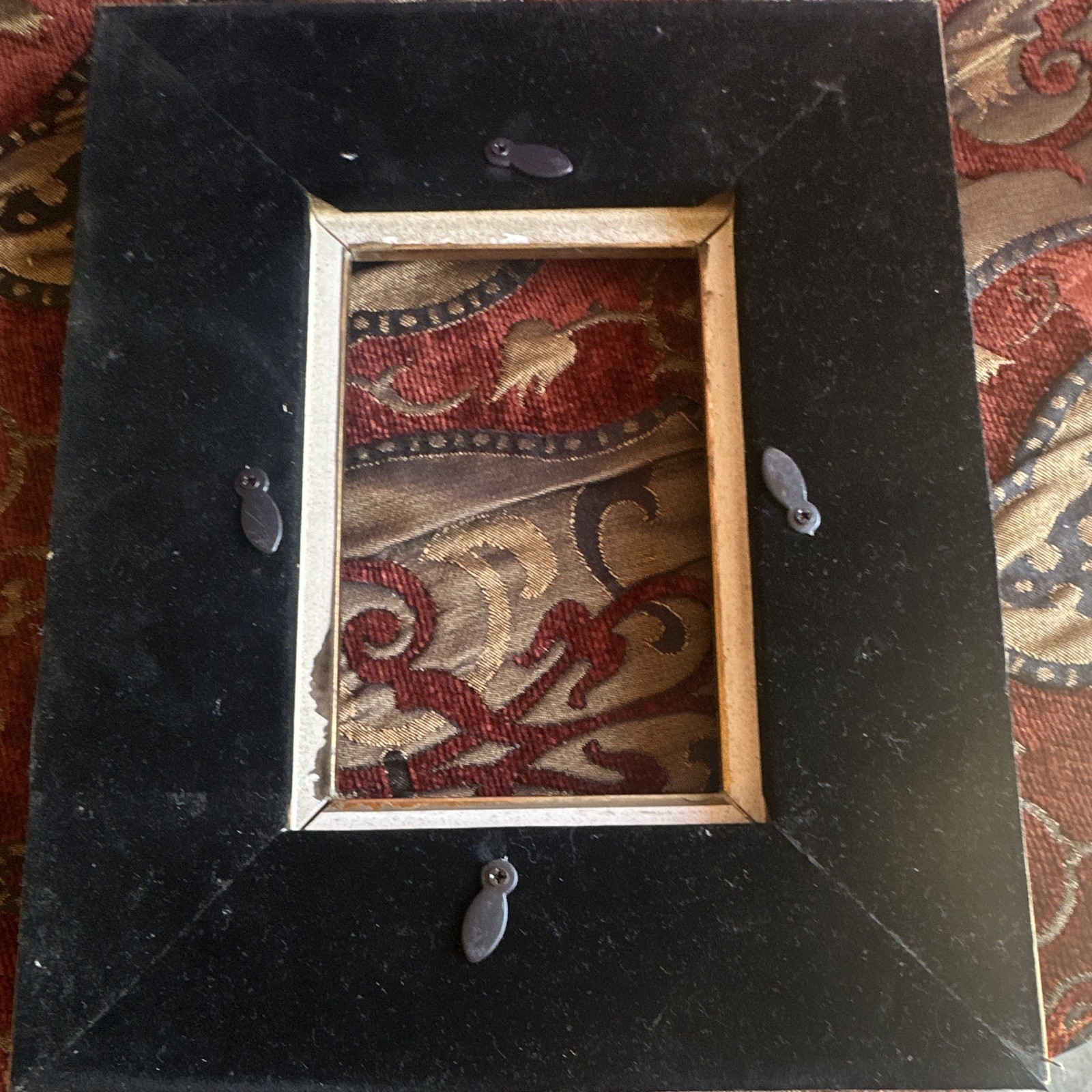 Ornate Gold Wood Rectangular Photo Frame, Holds 1 Photo, Less Than 6 in