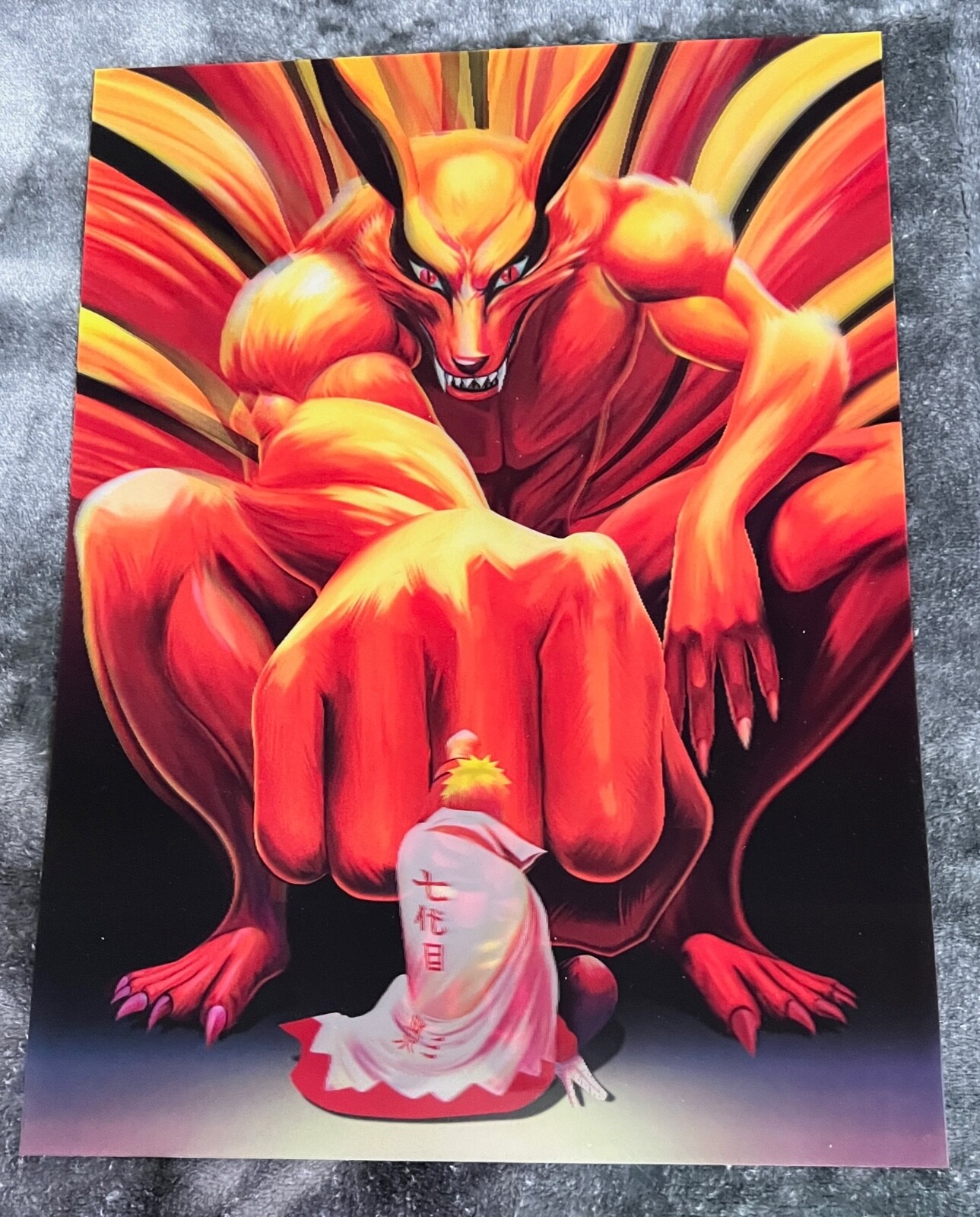 Naruto-Minato,Naruto-3D Poster 3D Lenticular Flip Effect,2 Images In One