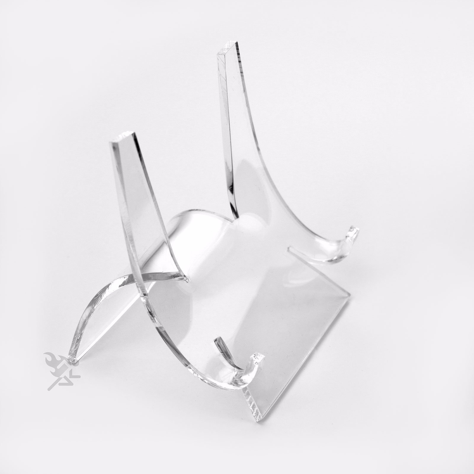 Clear Acrylic Easel Display Stands for 6″ to 9″ Plates (4″ High) Qty: 3