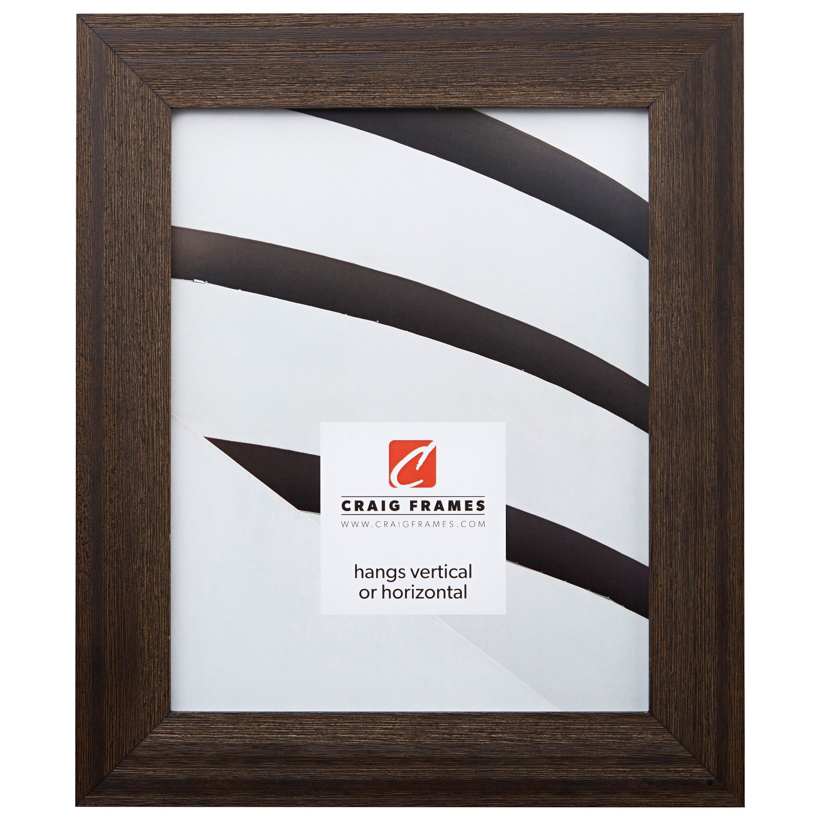 Craig Frames Country, 1.5″ Driftwood Weathered Black Wood Picture Frame