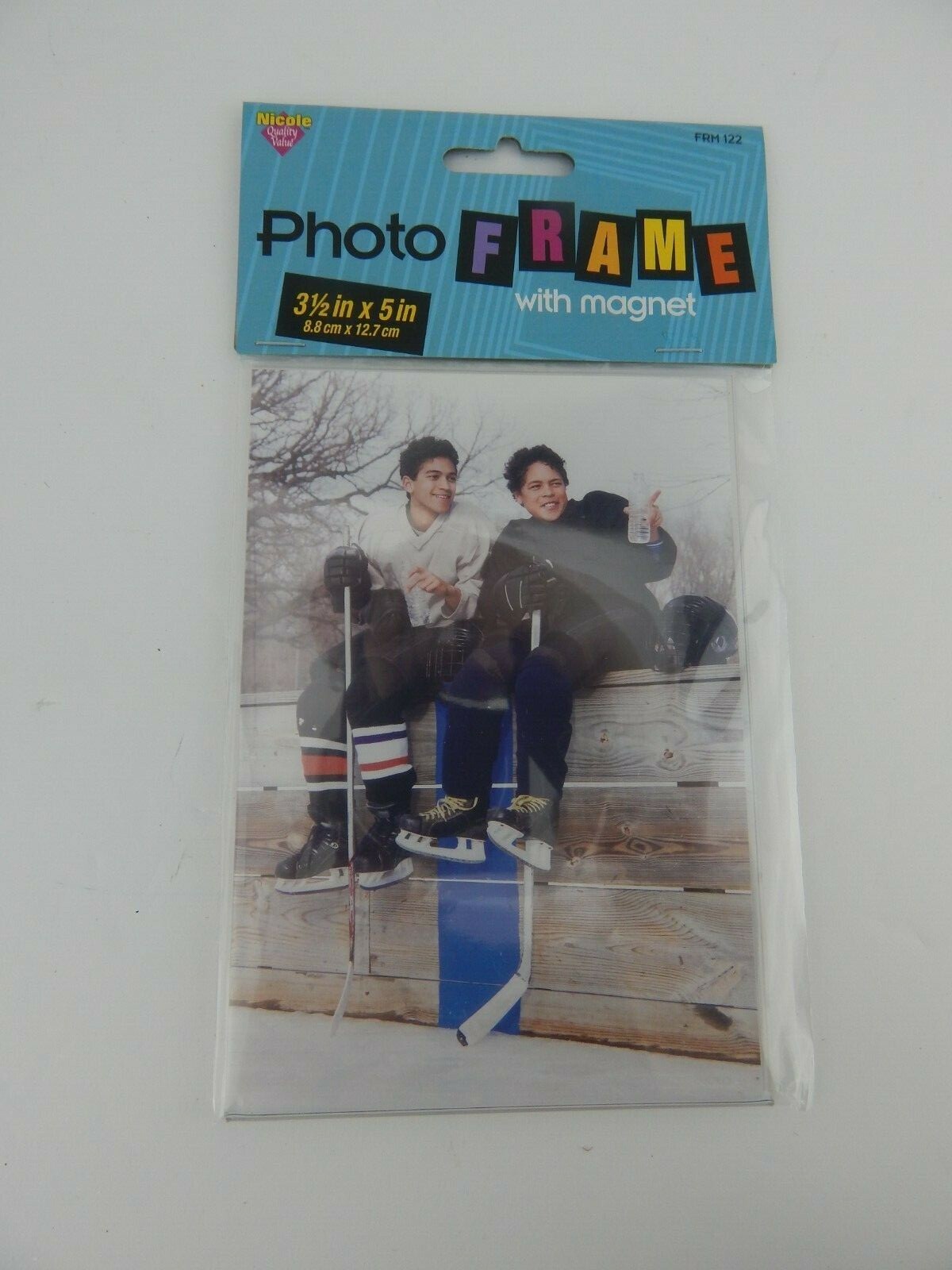 New in Factory Packaging Nicole 3.5X5 Acrylic Clear Photo Frame w/Magnet FRM122
