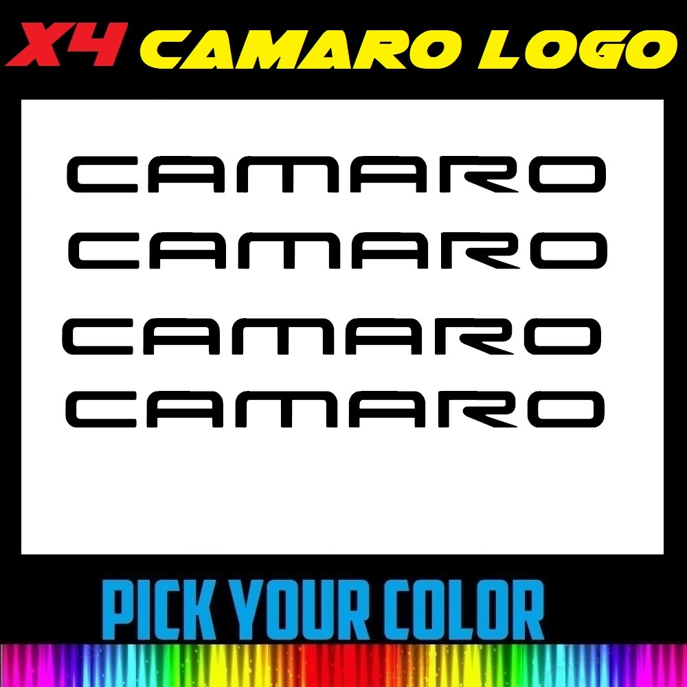 x4 2″ 3″ 4″ 6″ 8″ CAMARO Logo Vinyl Wheel Window door trunk Decal Car Sticker