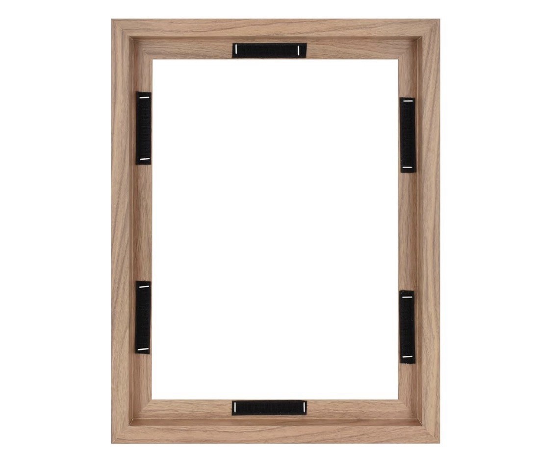 MCS Canvas Float Frames 12×16 Frame, Walnut Woodgrain for Finished Canvases