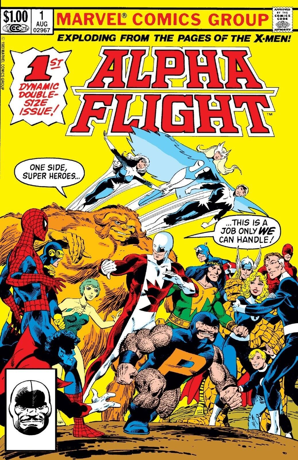 ALPHA FLIGHT #1 COMIC BOOK COVER glossy Poster print 16″x24″ home decor
