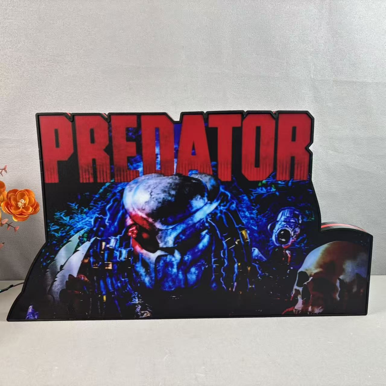 Predator 2025 Pinball Topper 3D Printed Led Lightbox Arcade Decor