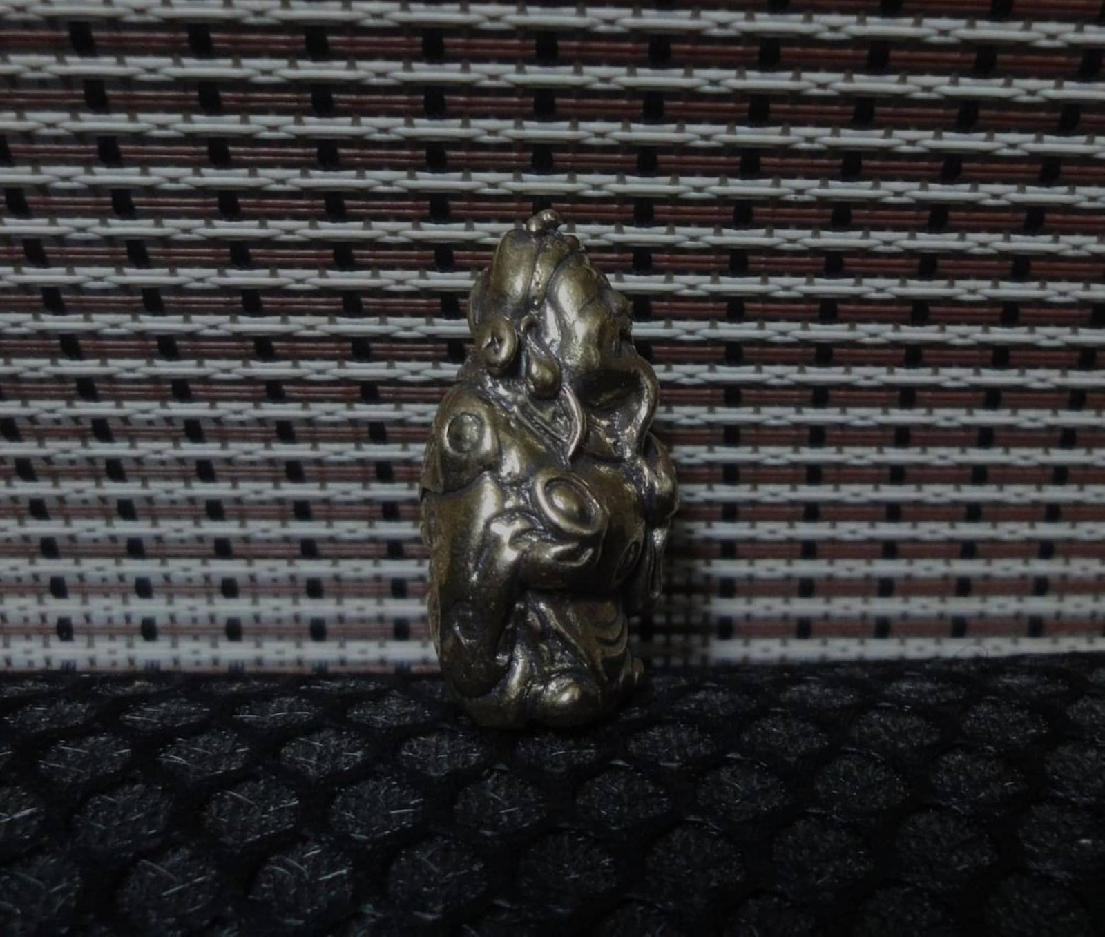 Vintage Solid Brass Chinese God of Wealth “FengShui” Man Statue for Home Decor
