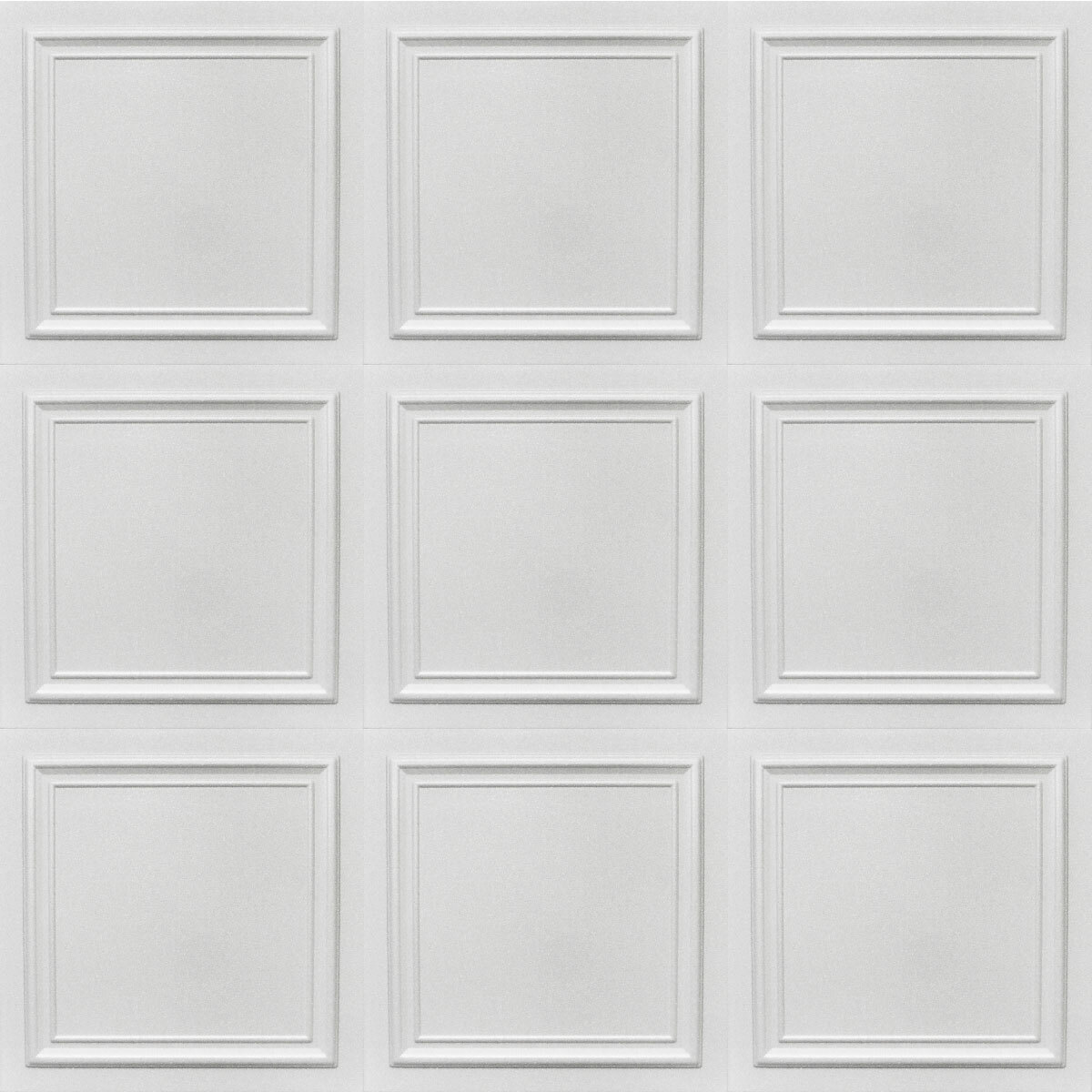 Decorative Ceiling Tiles Easy Installation Ultra Pure White SATIN painted R24W