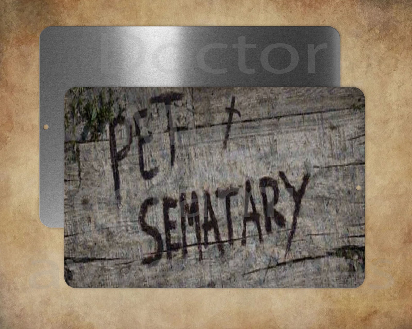PET SEMATARY CEMETARY 8 x 12″ metal sign – Made in USA