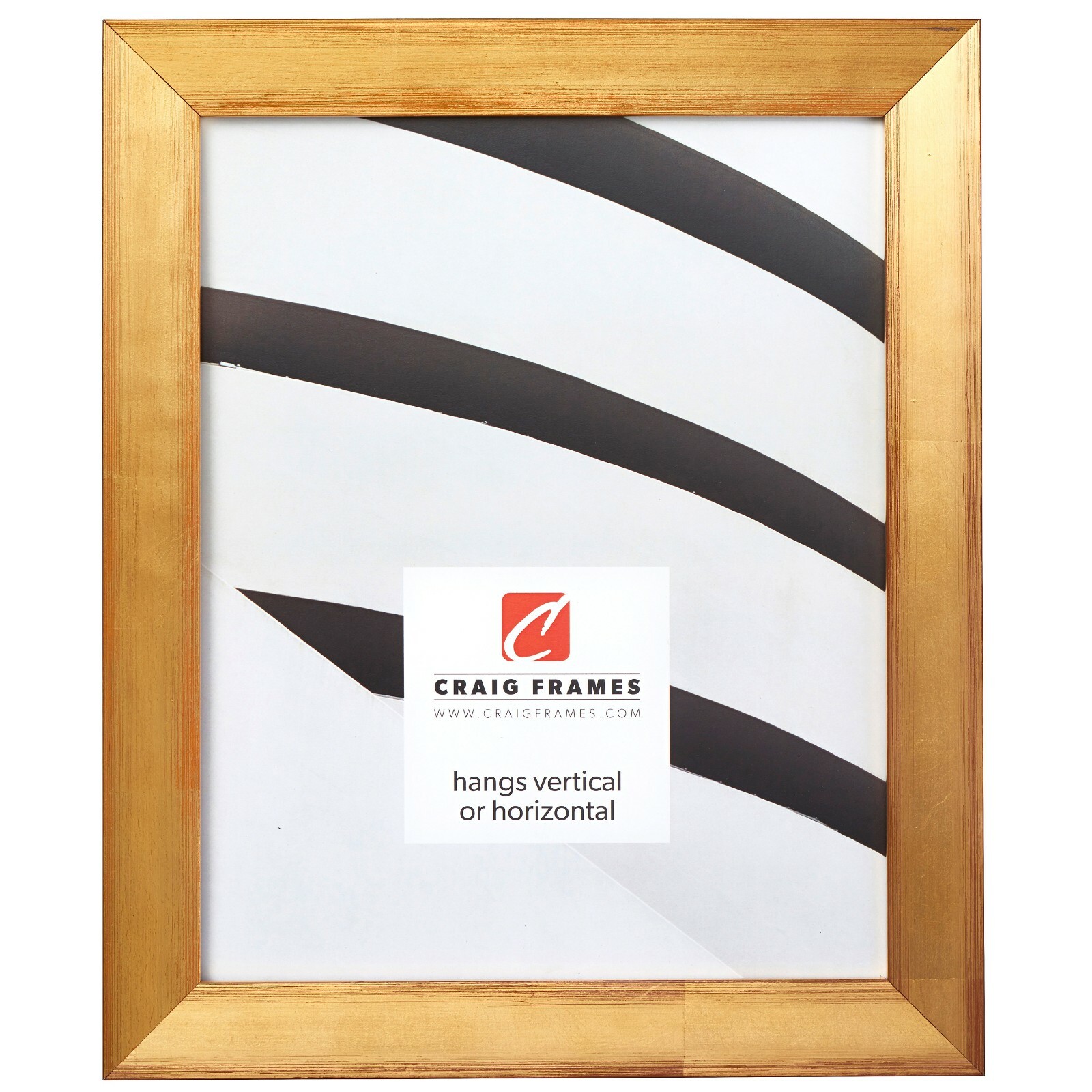 Craig Frames Siena, 1-Inch Contemporary Gold Wood Picture Frame