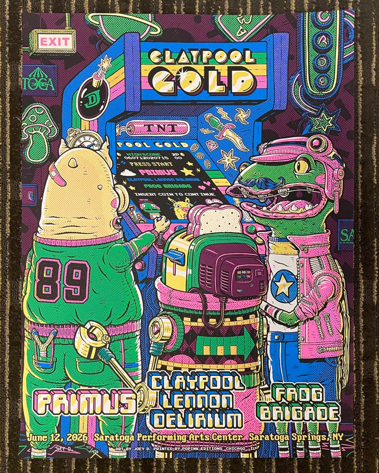 Primus Claypool Lennon Delirium Frog Brigade Saratoga Springs NY Poster 2026