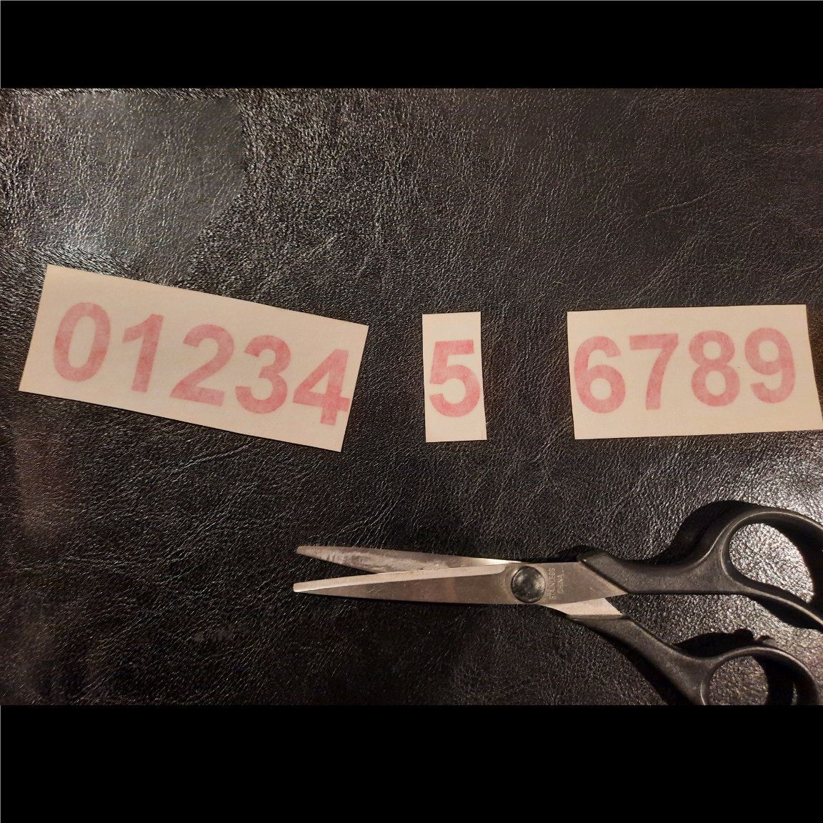 0 9 Numbers Vinyl Sticker Decals Outdoor Quality Many Uses – Set of 50 STK#F11