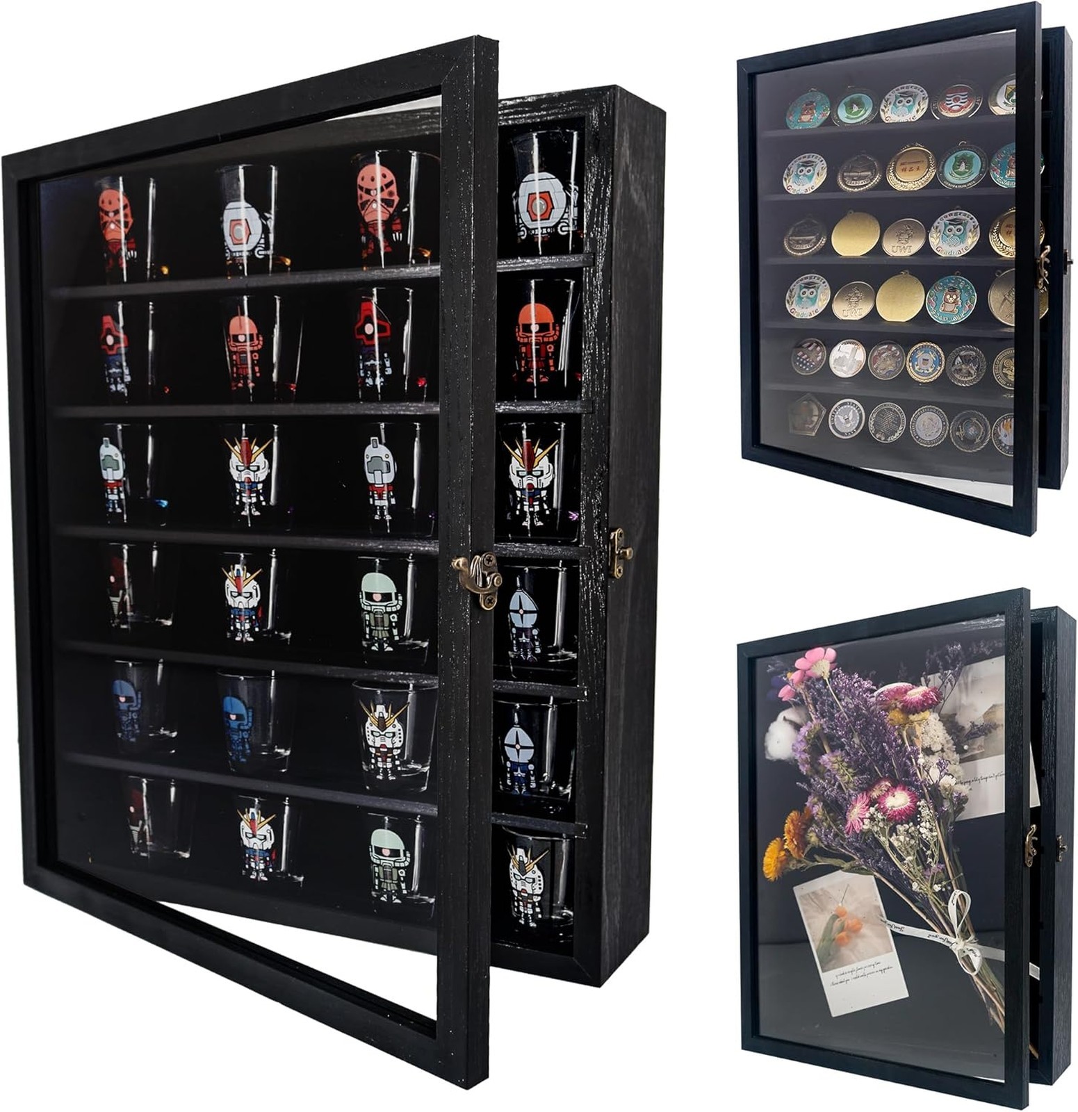 Shadow Box Frame Display Case 12×16 with Removable Shelves Memory Box Kov