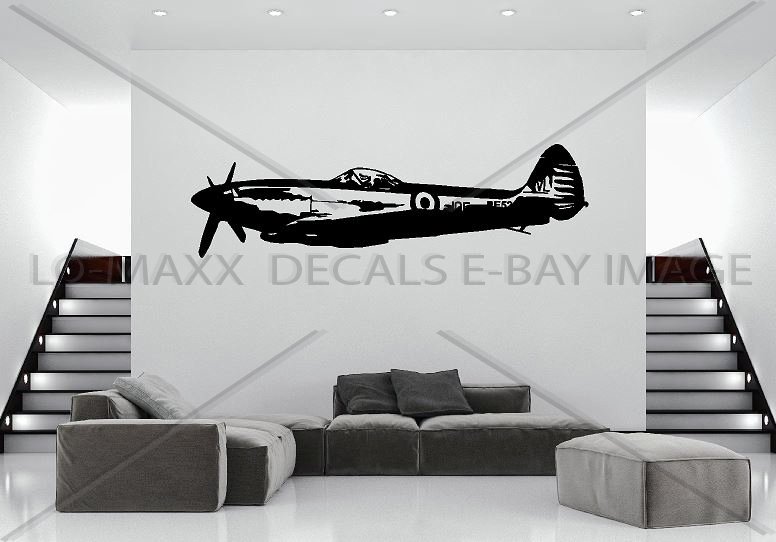 Supermarine Spitfire Mk XVIE WW 2 British Fighter Aircraft Die Cut Vinyl Decal