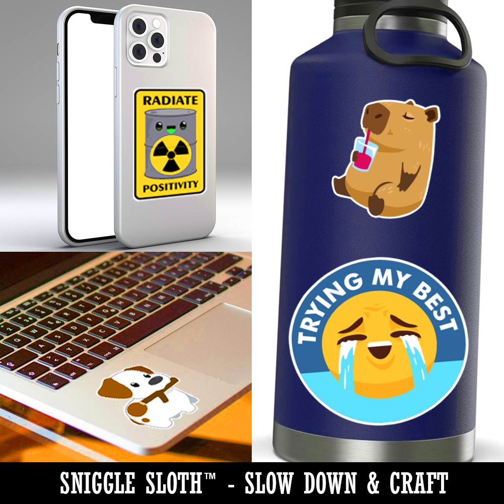 Cool Skateboarding Wizard Magic Trick Vinyl Sticker Set – 5 Pack