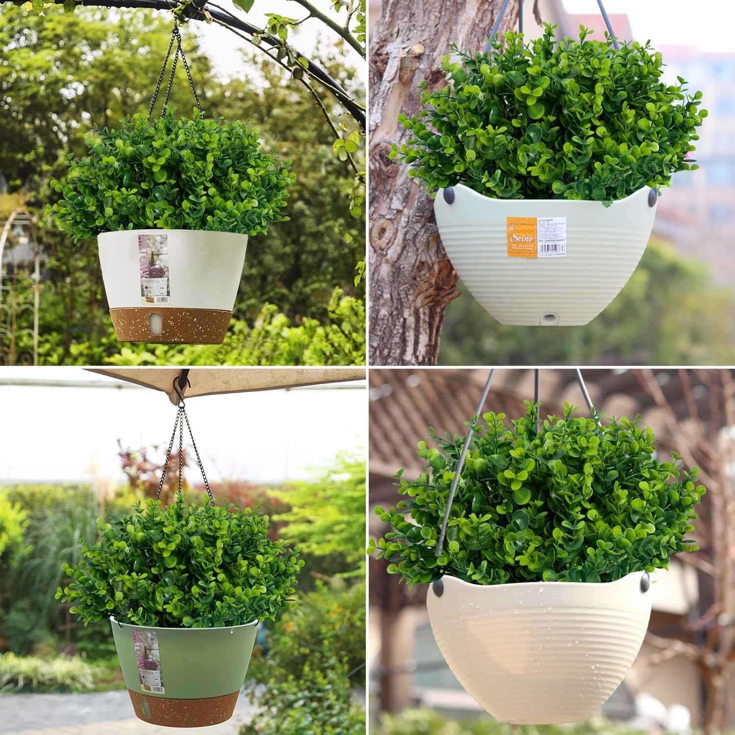 Durable, Easy-Care Artificial Boxwood Shrubs for Office & Home Use – 20 Count
