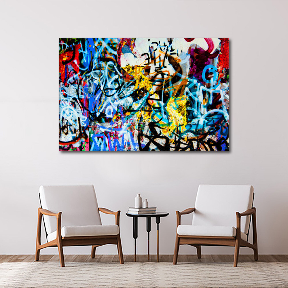 Colorful Abstract Canvas Wall Art Modern Abstract Canvas Print Aesthe Home Decor