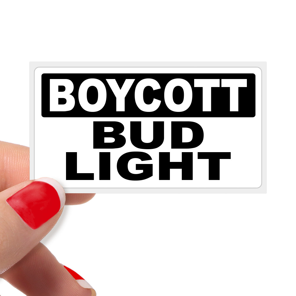“BOYCOTT BUD LIGHT” BUDWEISER Protest Bulk 25+ Pack Stickers Decal Action Labels