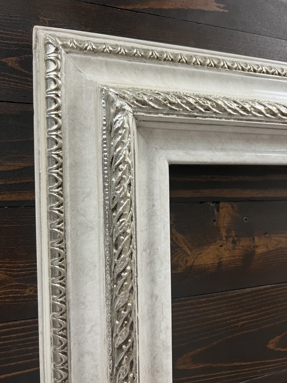 16 x 20 In stock-Classic compo ornate wood frame, white frame, wood picture