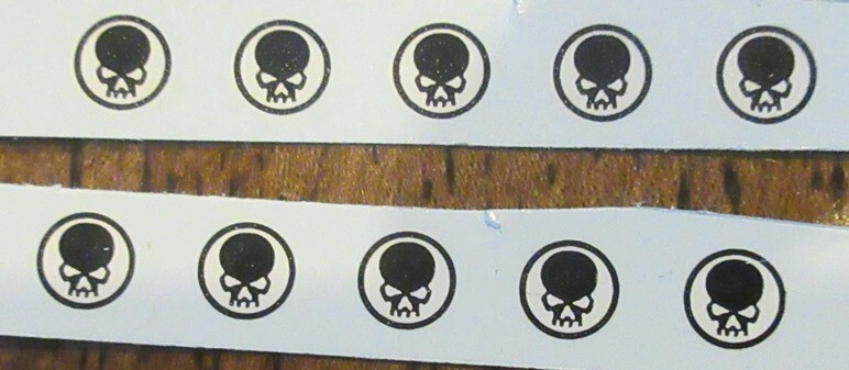 Decals Warhammer 40K Space Marines Imperial Fists Black Skulls Transfers