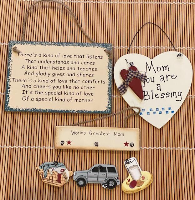 Wood Sign Words Mother Love Care Listen Comforts Cheer Mom Blessing Mother Day