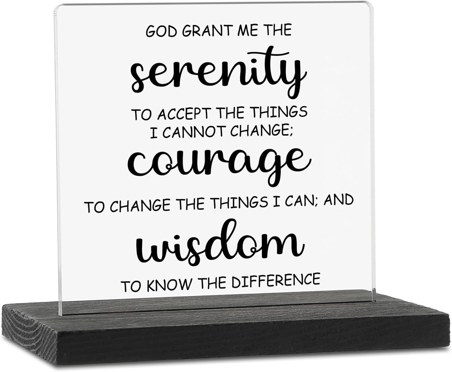 Serenity Prayer Office Decor Sign God Grant Me The Serenity Inspirational Gifts