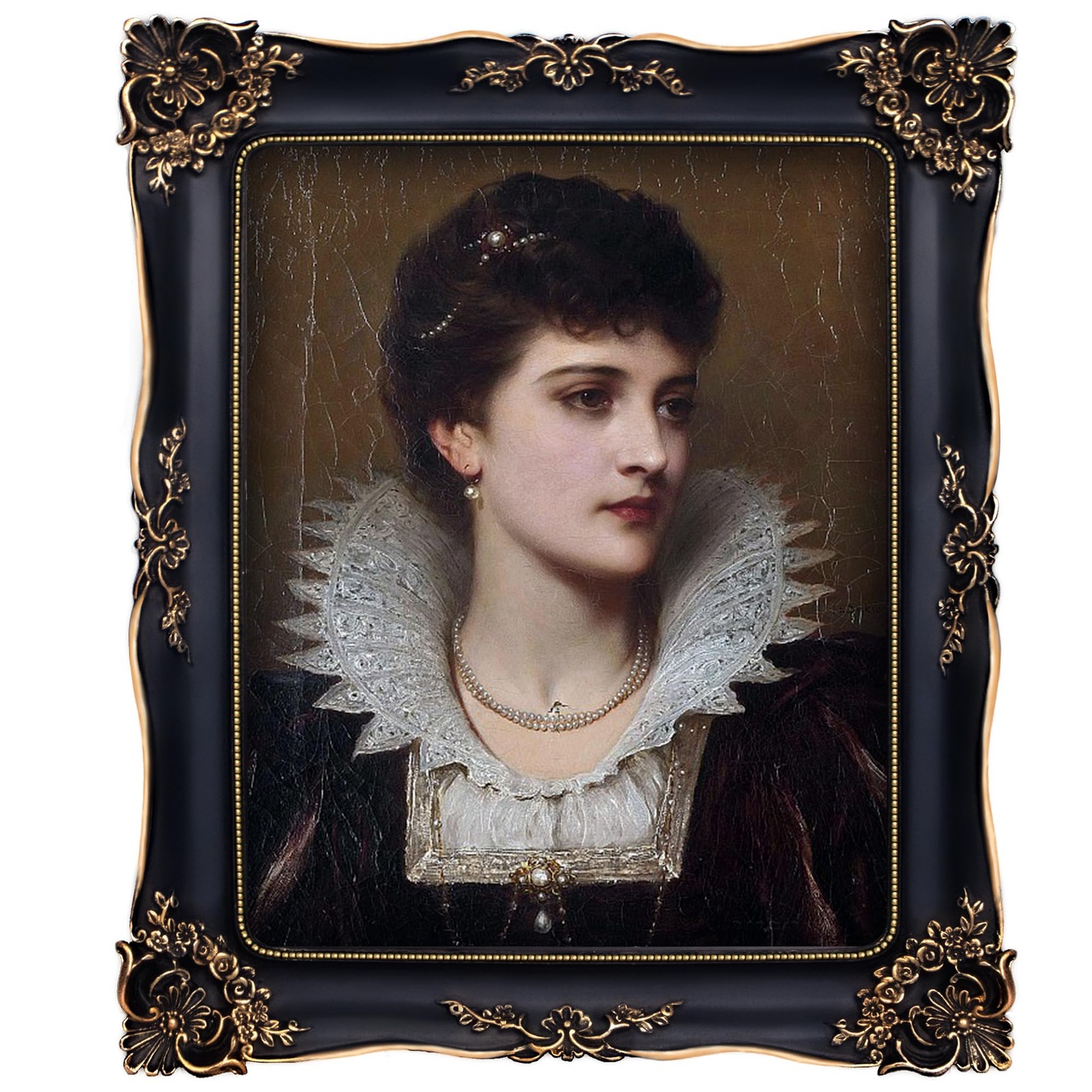 Gothic Picture Frame 8×10 Black Vintage Picture Frames Antique Ornate Baroque