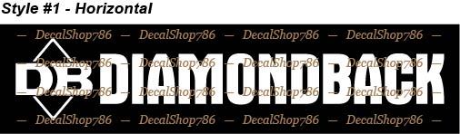 Diamond Back Firearms -Hunting/Outdoor Sports- Vinyl Die-Cut Peel N’ Stick Decal