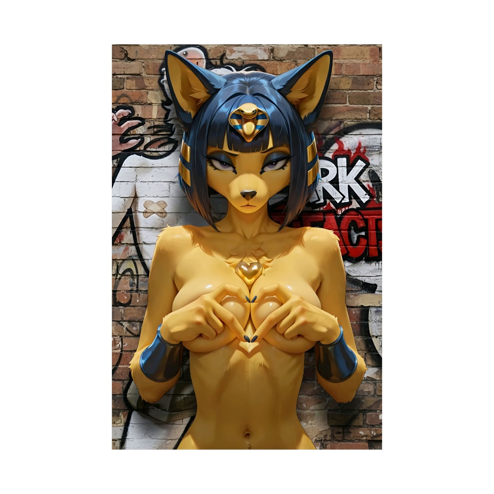 Dark Artifacts Ankha NSFW Vertical Posters, Hentai, Sexy, Adult