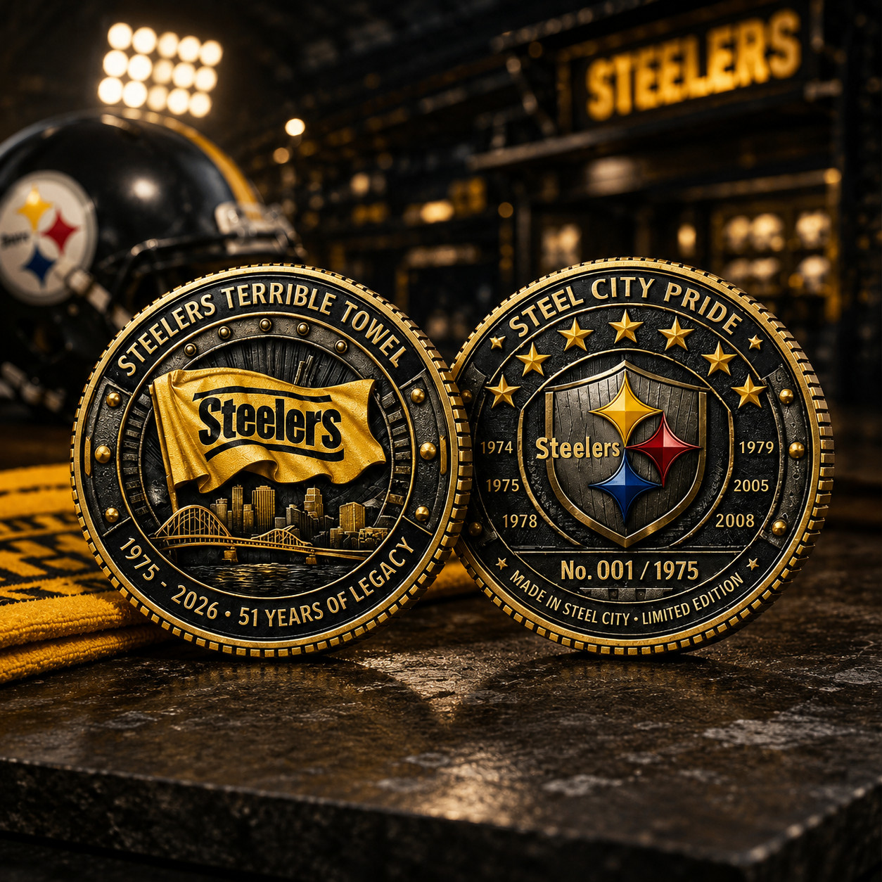 51st Anniversary Football Challenge Coin Collectible Legacy Gift