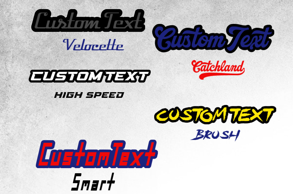 Custom Laser Cut Car Fender Acrylic Emblem Badge MULTI COLOR Custom Text Names