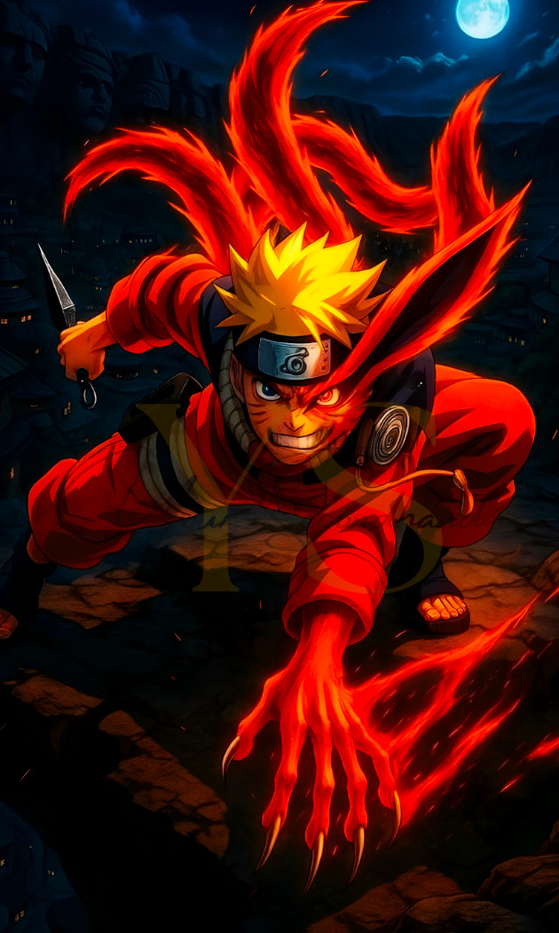 NARUTO Kurama-Naruto poster print 8.5”x14” home decor glossy paper #3