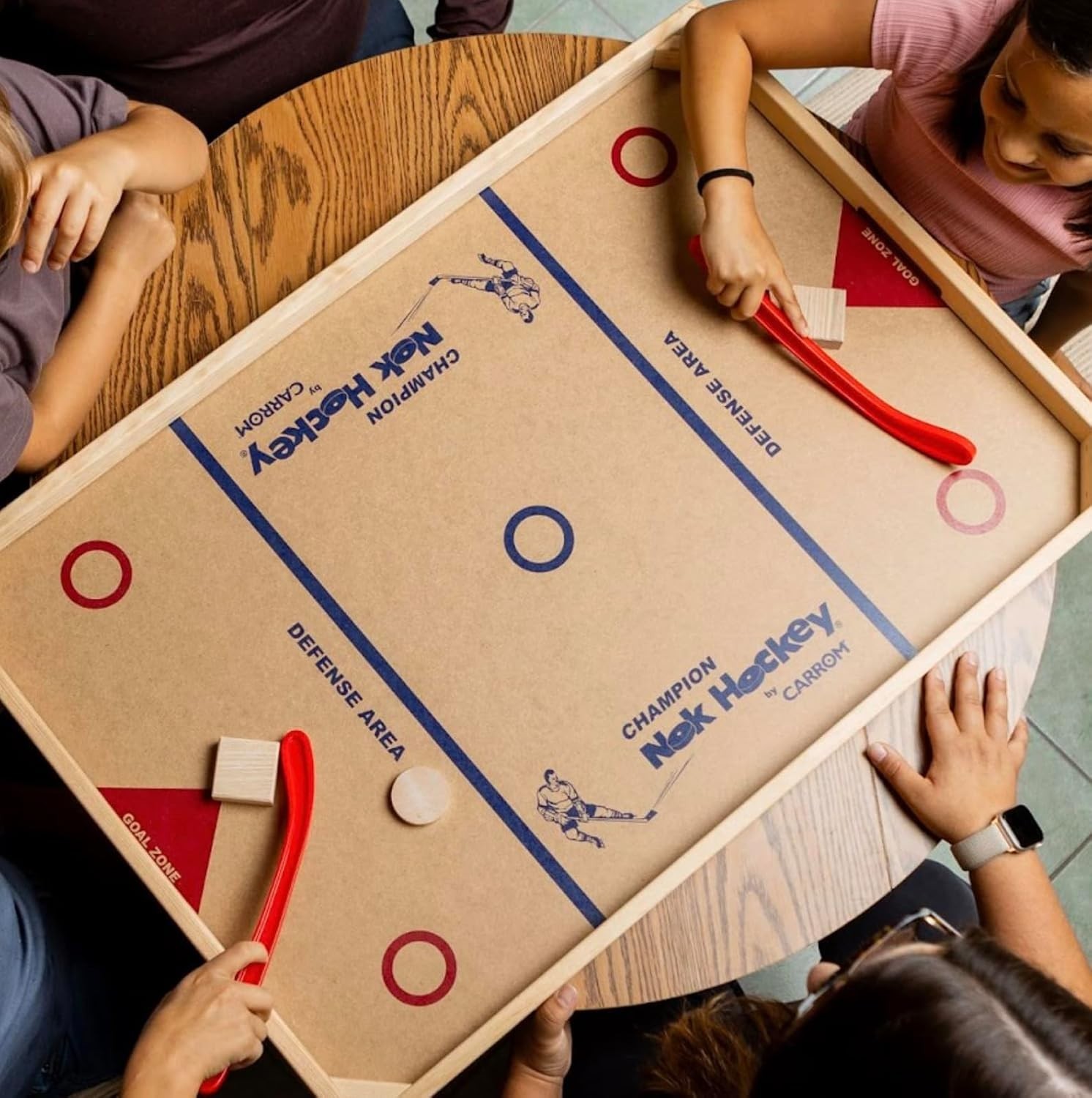 Champion Nok Hockey Game Standard Size — Wooden Board Games for Adults & Chil…