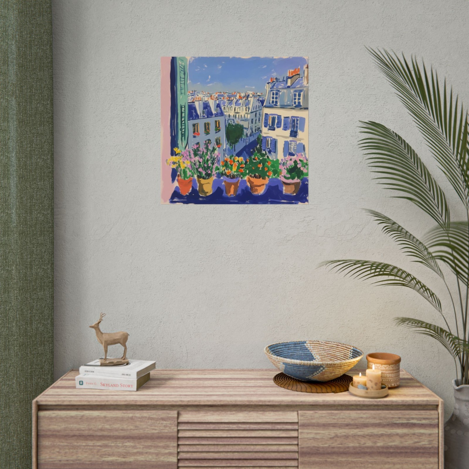 Harmony in Bloom Matte Square Poster 23″x23″