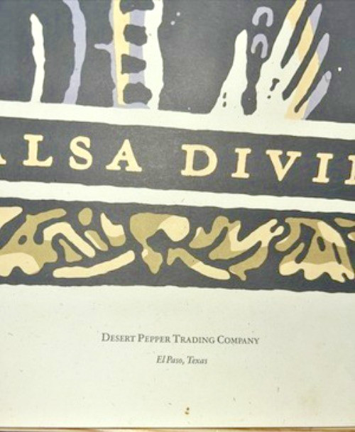 Salsa Divino Dessert Pepper Trading Company Poster 20.5″x16.5″