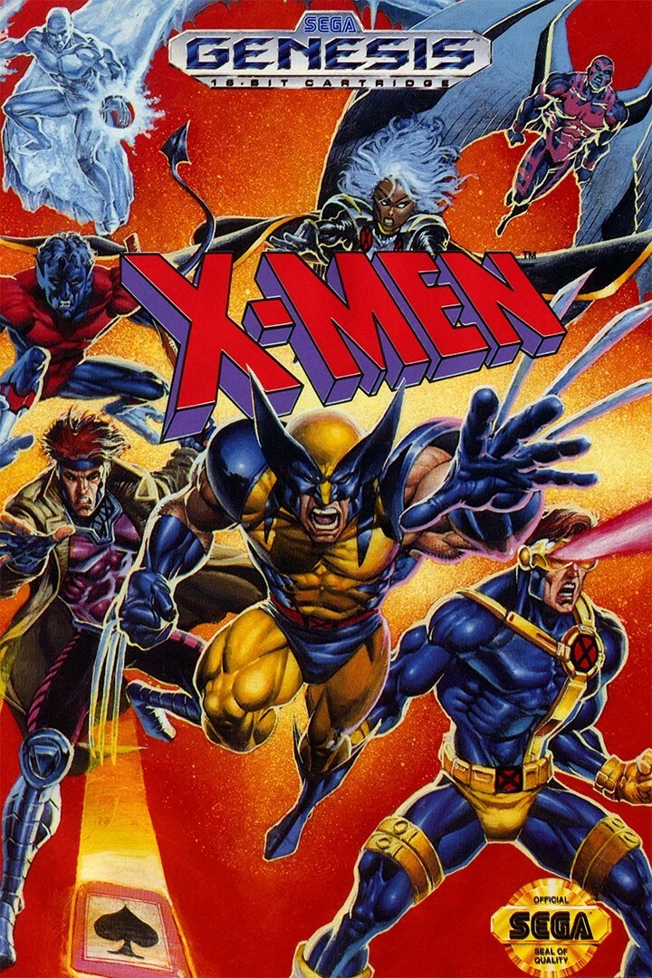 X Men Console Mega Drive Video Game GLOSSY Poster print 16″x24″ HOME DECOR