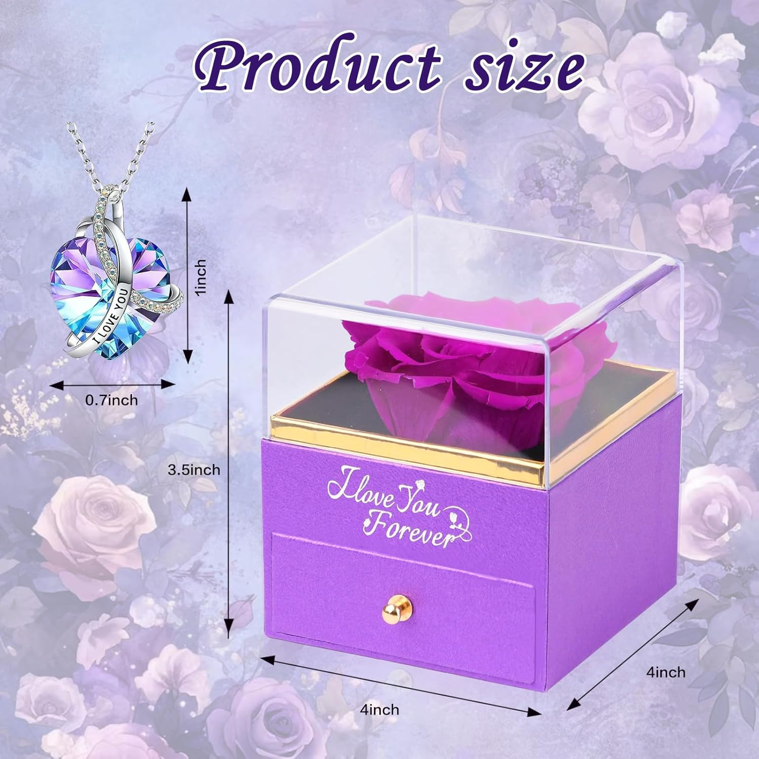 Preserved Flower Rose Gift for Women – Roses for Girlfriend, Grandma, Mom, Wife