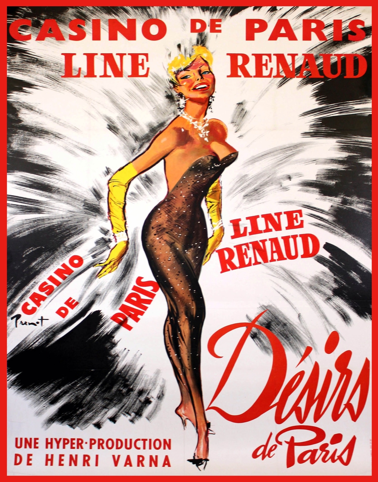 Decor POSTER.Office Home room Art Design.Casino de Paris.France fashion.6880