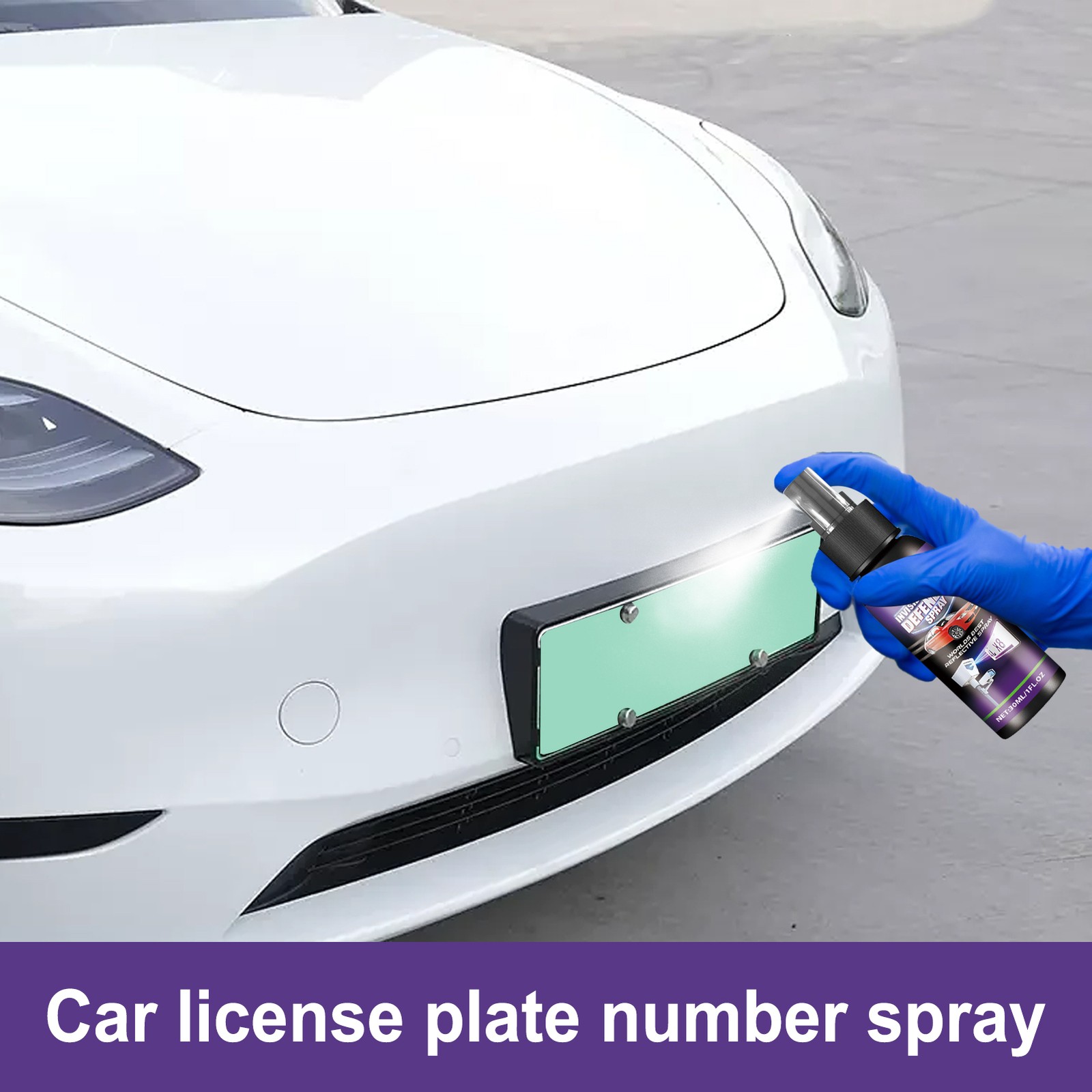 30ml Car License Plate Number Car Transparent Coating Spray Concealer